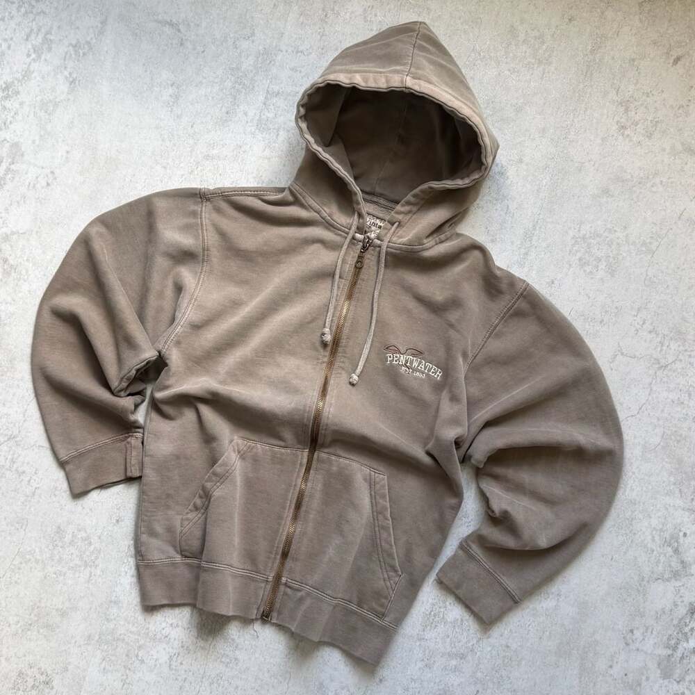 Pentwater Zip Up Hoodie Brown Est 1853